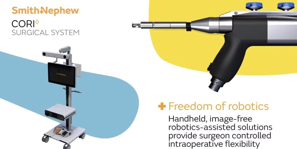 The Smith + Nephew CORI Surgical system ad promoting the freedom of using robotics.